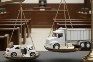 Diferencias entre demanda de accidente de coche y camión